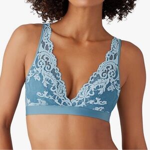 NWT Wacoal Bralette Small Blue Women's Instant Icon Bralette